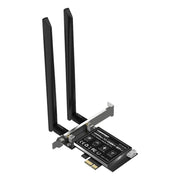 COMFAST CF-AX180 Scheda di rete wireless WiFi 6 da gioco a doppia frequenza Bluetooth 5.2 PCI-E da 1800 Mbps senza dissipatore di calore, CF-AX180