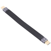 Cavo di ricarica rapida per trasmissione dati piatto morbido doppio USB-C / Type-C da 10 Gbps, Double USB-C / Type-C