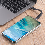 Cavo ricarica rapida USB-C doppio 10 Gbps 3A 14 cm