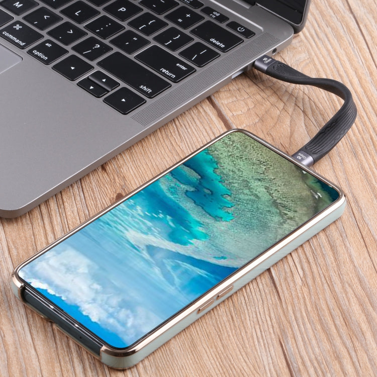 Cavo ricarica rapida USB-C doppio 10 Gbps 3A 14 cm
