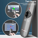 Presentatore wireless ASiNG A8 con penna per girare le pagine PPT laser rosso verde da 32 GB, A8 32GB