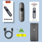 Presentatore wireless ASiNG A8 con penna per girare le pagine PPT laser rosso verde da 32 GB, A8 32GB