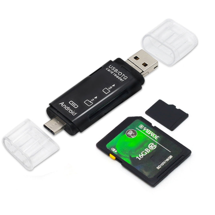D-178 Lettore di schede multifunzione 5 in 1 Type-C / USB-C, D-178(Black), D-178(White)