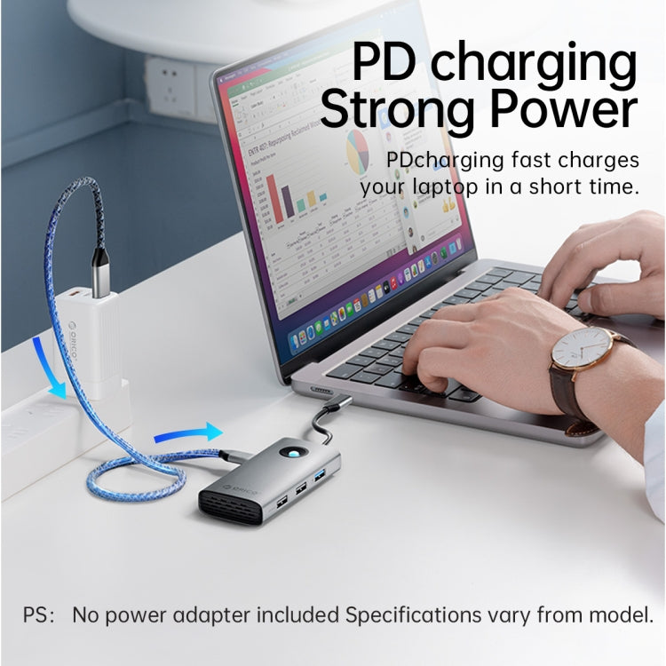 Docking station ORICO USB-C 6 in 1 5 Gbps per laptop
