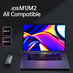 Docking station ORICO USB-C 6 in 1 5 Gbps per laptop
