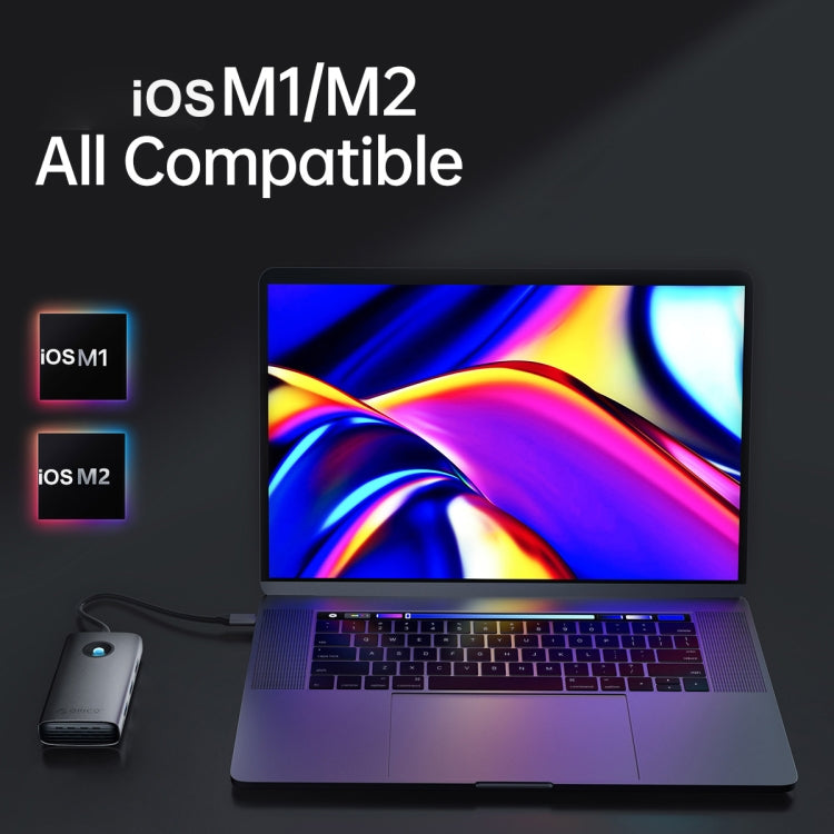 Docking station ORICO USB-C 6 in 1 5 Gbps per laptop
