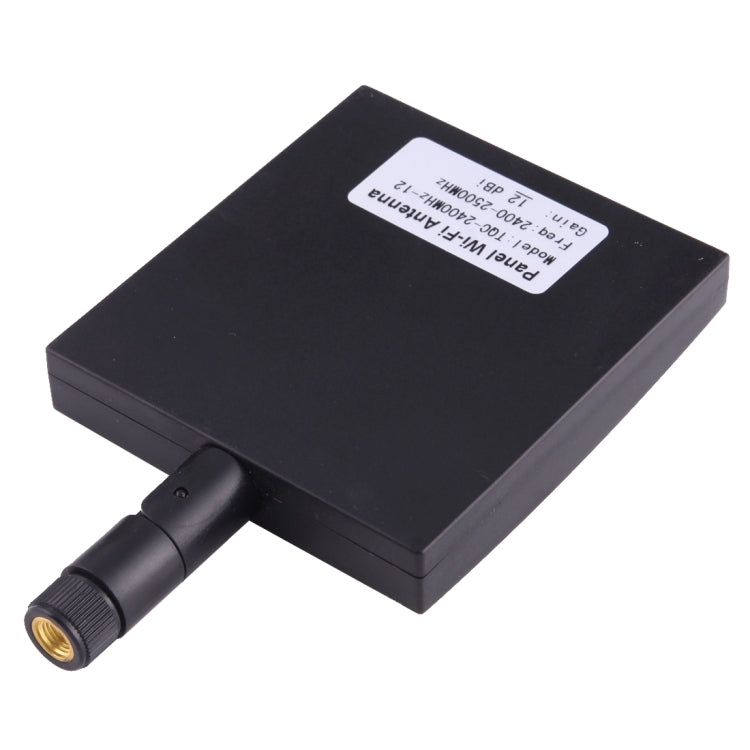 Antenna WiFi a pannello con connettore maschio SMA 12dBi da 2,4 GHz, 2.4GHz Black