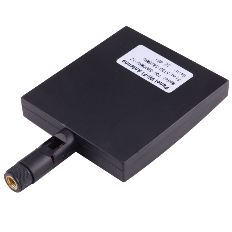Antenna WiFi da pannello con connettore maschio SMA 12dBi da 5,8 GHz, 5.8GHz Black