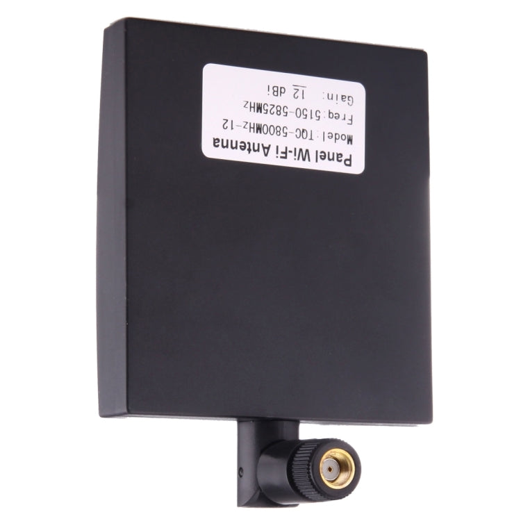 Antenna WiFi da pannello con connettore maschio SMA 12dBi da 5,8 GHz, 5.8GHz Black