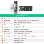 Configurazione del sistema BTC-D37 Scheda madre mineraria professionale