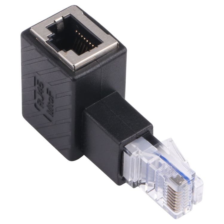 Adattatore di estensione da 90 gradi convertitore RJ45 maschio-femmina per cavo di rete Ethernet LAN Cat5 Cat6, 90 Degrees Right