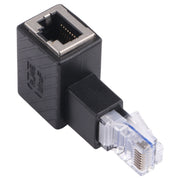 Adattatore di estensione da 90 gradi convertitore RJ45 maschio-femmina per cavo di rete Ethernet LAN Cat5 Cat6, 90 Degrees Right