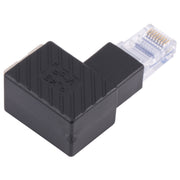 Adattatore di estensione da 90 gradi convertitore RJ45 maschio-femmina per cavo di rete Ethernet LAN Cat5 Cat6, 90 Degrees Right