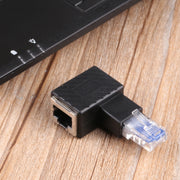 Adattatore di estensione da 90 gradi convertitore RJ45 maschio-femmina per cavo di rete Ethernet LAN Cat5 Cat6, 90 Degrees Right