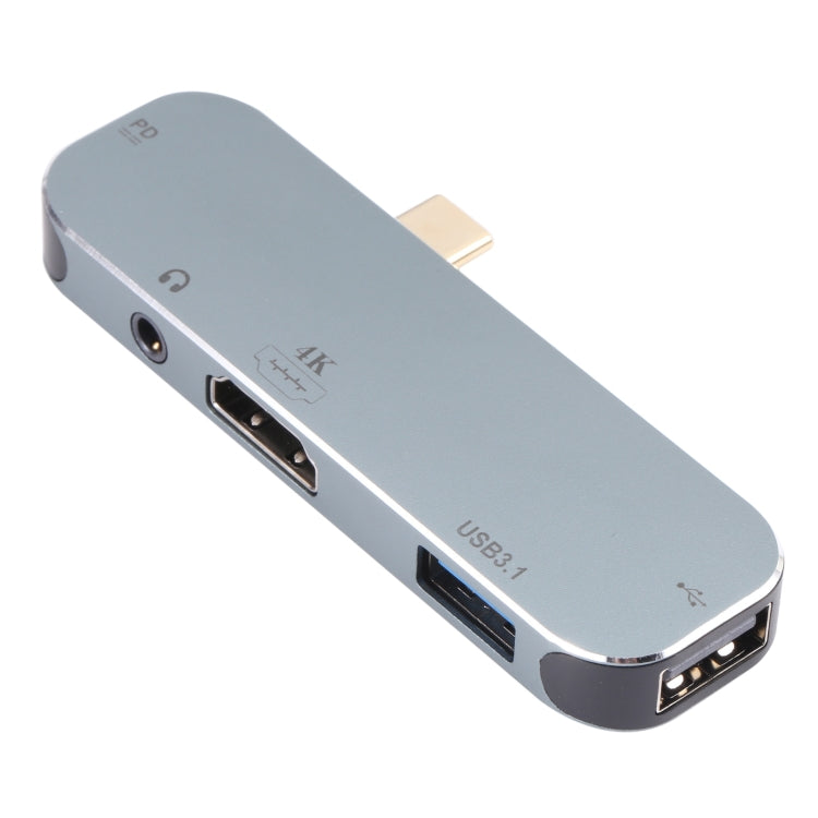 Adattatore USB-C 5 in 1 con HDMI 4K e ricarica PD