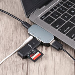 Adattatore 4 in 1 USB-C con AUX 3,5 mm e USB 3.0