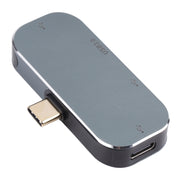 4 in 1 USB-C/Tipo-C maschio a USB-C/Tipo-C + USB 3.0 + Adattatore doppio USB femmina, USB 3.0 + Dual USB