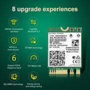 Scheda di rete wireless tri-band Bluetooth 5.2 COMFAST AX210 vPro-M 5374Mbps