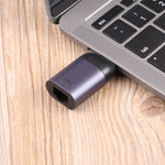 Adattatore USB-C maschio a RJ45 femmina 100M Ethernet