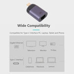 Adattatore USB-C maschio a RJ45 femmina 100M Ethernet