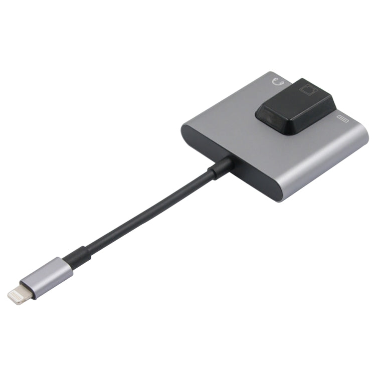 Adattatore 3 in 1 per iPhone con RJ45 e audio