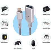 Adattatore OTG 8 pin a USB per fotocamera iOS