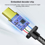 Adattatore USB-C a jack 3,5 mm con DAC Realtek