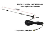 Adattatore di ricezione di rete per antenna 7dBi SMA maschio ad alto guadagno 4G LTE CPRS GSM 2.4G WCDMA 3G, 7dBi SMA 4G