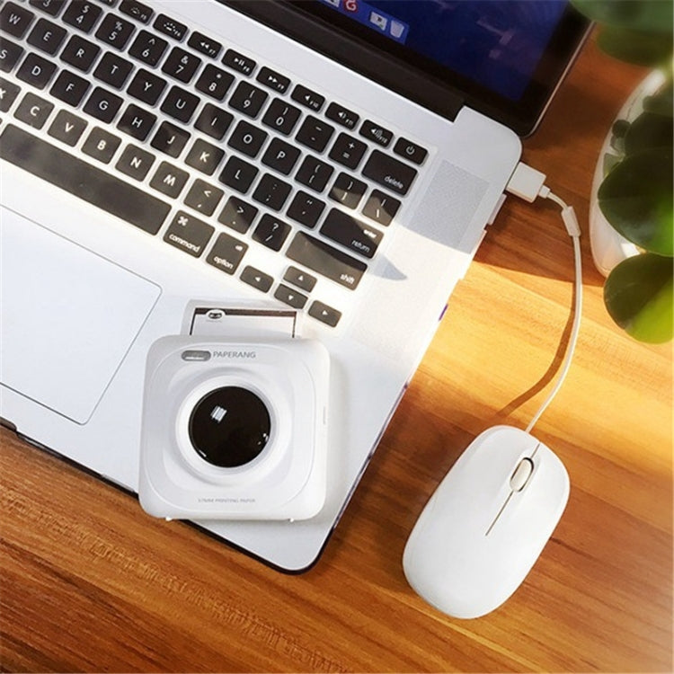 PAPERANG P1 Stampante portatile ABS Bluetooth 4.0 Stampante termica per telefono fotografico con connessione wireless, P1 White