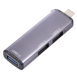 Adattatore HUB USB 2.0 x2 + USB 3.0 x3 a USB-C Type-C