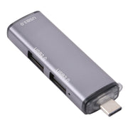 Adattatore HUB USB 2.0 x 2 a 3 porte + USB 3.0 a USB-C/Type-C, USB2.0x2+USB3.0 to Type-C