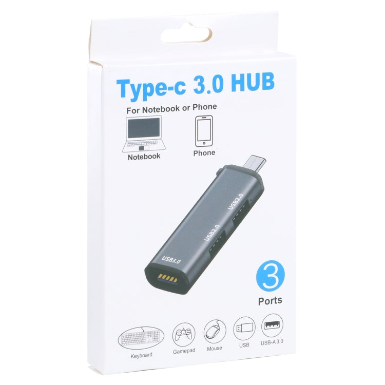Adattatore HUB USB 2.0 x2 + USB 3.0 x3 a USB-C Type-C