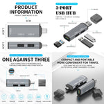 Adattatore HUB USB 2.0 x2 + USB 3.0 x3 a USB-C Type-C