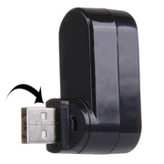 Testa USB con rotazione di 180 gradi 3 porte HUB portatile USB 2.0