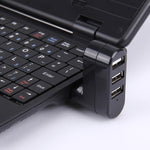 Testa USB con rotazione di 180 gradi 3 porte HUB portatile USB 2.0