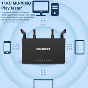 Router wireless doppia banda COMFAST CF-WR619AC V2 1200Mbps, CF-WR619AC V2