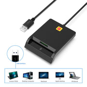 Lettore di carte Smart CAC Rcoketek CR301 Lettore fiscale per carte SIM USB 2.0