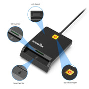 Lettore di carte Smart CAC Rcoketek CR301 Lettore fiscale per carte SIM USB 2.0