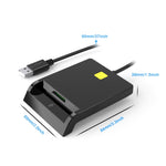 Lettore di carte Smart CAC Rcoketek CR301 Lettore fiscale per carte SIM USB 2.0