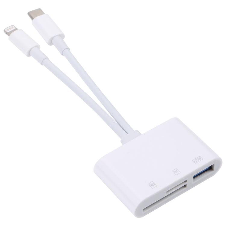 Adattatore 3 in 1 USB-C con lettore schede SD/TF