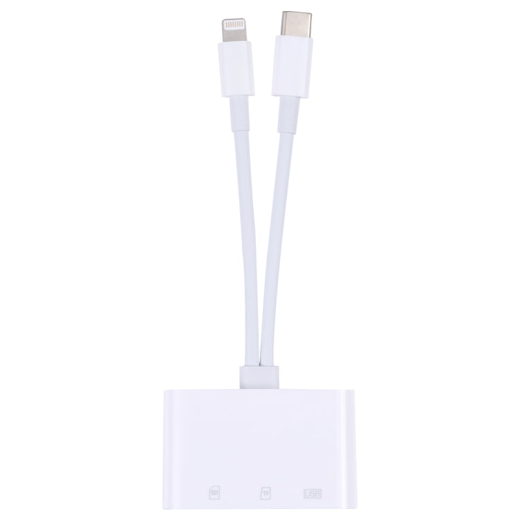 Adattatore 3 in 1 USB-C con lettore schede SD/TF