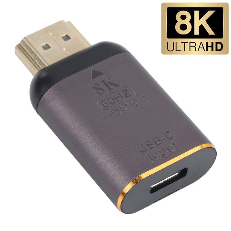 Adattatore USB-C/Type-C femmina a HDMI maschio 8K 60Hz, Type-C Female to HDMI Male