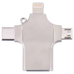 Lettore di schede 4 in 1 in metallo compatibile USB-C