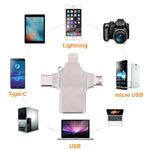 Lettore di schede 4 in 1 in metallo compatibile USB-C