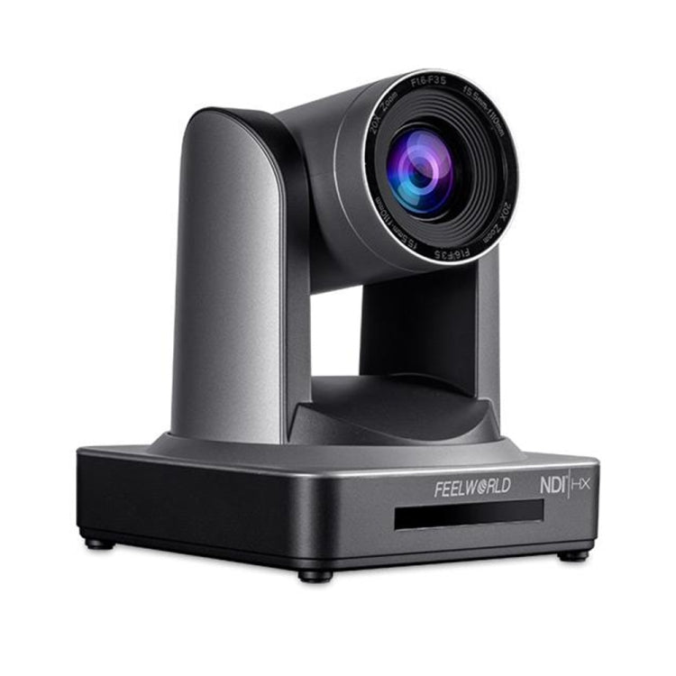 FEELWORLD NDI20X Zoom ottico 20X simultaneo Telecamera PTZ per streaming live, presa UE e USA, NDI20X