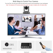 FEELWORLD NDI20X Zoom ottico 20X simultaneo Telecamera PTZ per streaming live, presa UE e USA, NDI20X