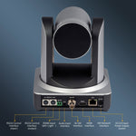 FEELWORLD NDI20X Zoom ottico 20X simultaneo Telecamera PTZ per streaming live, presa UE e USA, NDI20X