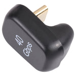 Adattatore USB-C 4.0 maschio-femmina 40 Gbps doppio gomito