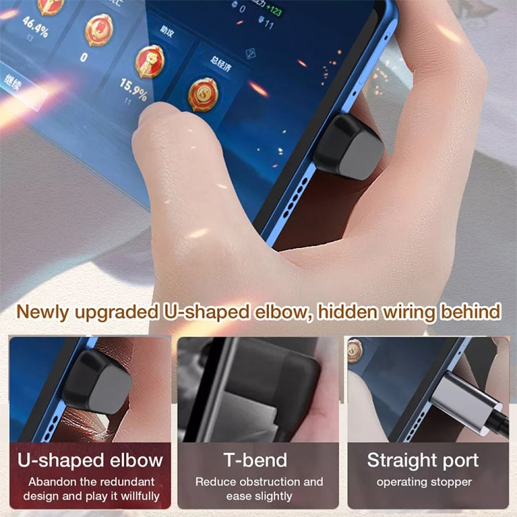 Adattatore USB-C 4.0 maschio-femmina 40 Gbps doppio gomito