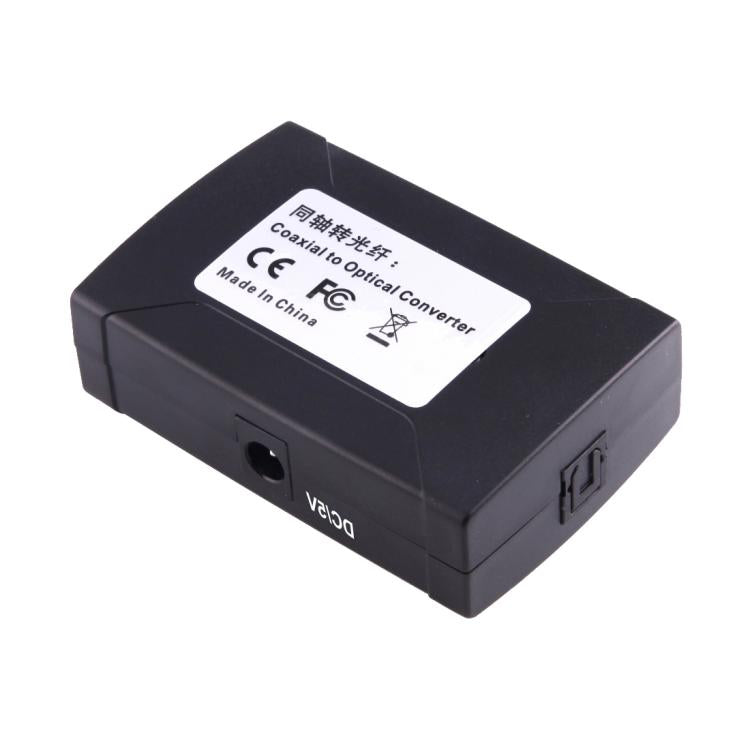 Adattatore convertitore audio digitale da ingresso RCA coassiale a uscita ottica Toslink, Coaxial RCA Input
